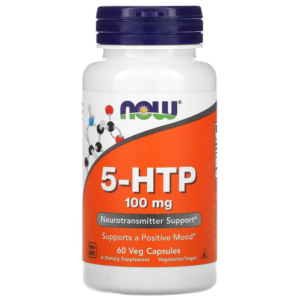 5-HTP, 100mg, 60 cápsulas, Now