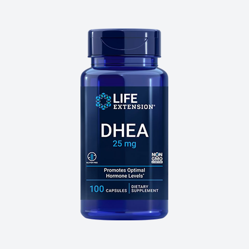Dhea, 25mg, 100 cápsulas Sublingual, Life Extension