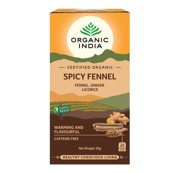 Chá Spicy Fennel - Organic india 25 Sachês