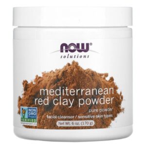 Argila Vermelha do Mediterrâneo em Pó, 170g - Now Foods