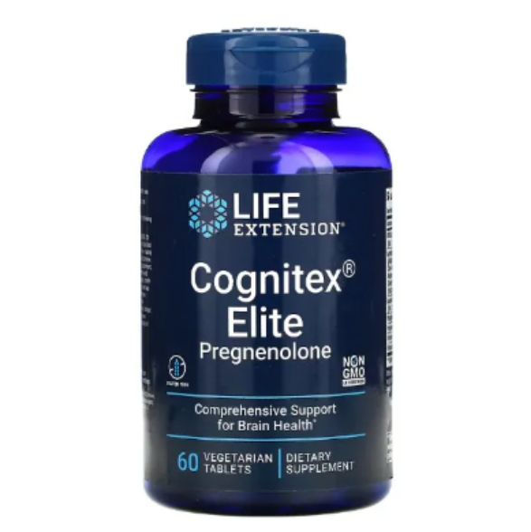 Cognitex Elite Pregnenolone, 60 Comprimidos, Life Extension