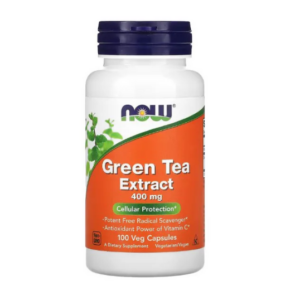 Extrato de Chá Verde, 400mg, 100 Cápsulas, Now