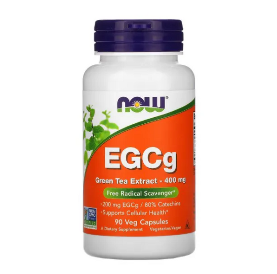 Extrato de Chá Verde, EGCG, 400 mg, 90 Cápsulas , Now