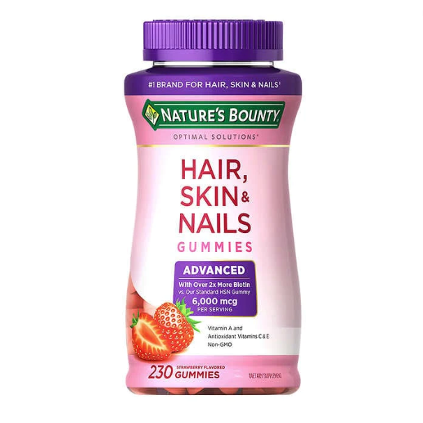 Hair, Skin & Nails (cabelo, pele e unhas), 230 Gomas, Nature's Bounty