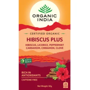 Chá  Hibiscus Plus 25 Sachês de 2g – Organic India