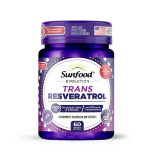 Trans-Resveratrol Sunfood 1000mg 60SoftGels