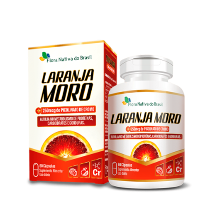 Laranja Moro, 250mcg, 60 capsulas, Flora Nativa
