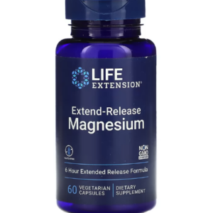 Magnésio de Liberação Prolongada, 250mg, 60 Cápsulas, Life Extension