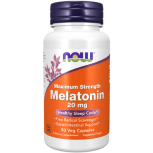 Melatonina. 20mg, Força Máxima, 90 Cápsulas, Now