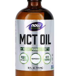 Óleo MCT, Sem Sabor, 473 ml, Now
