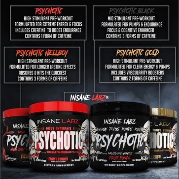 Psychotic Red Fruit Punch Insane Labz - Imagem 3
